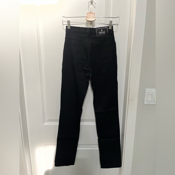 Black Iridescent Versace Jeans Pants - Picture 2 of 6